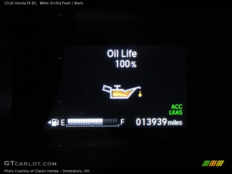 White Orchid Pearl / Black 2018 Honda Fit EX