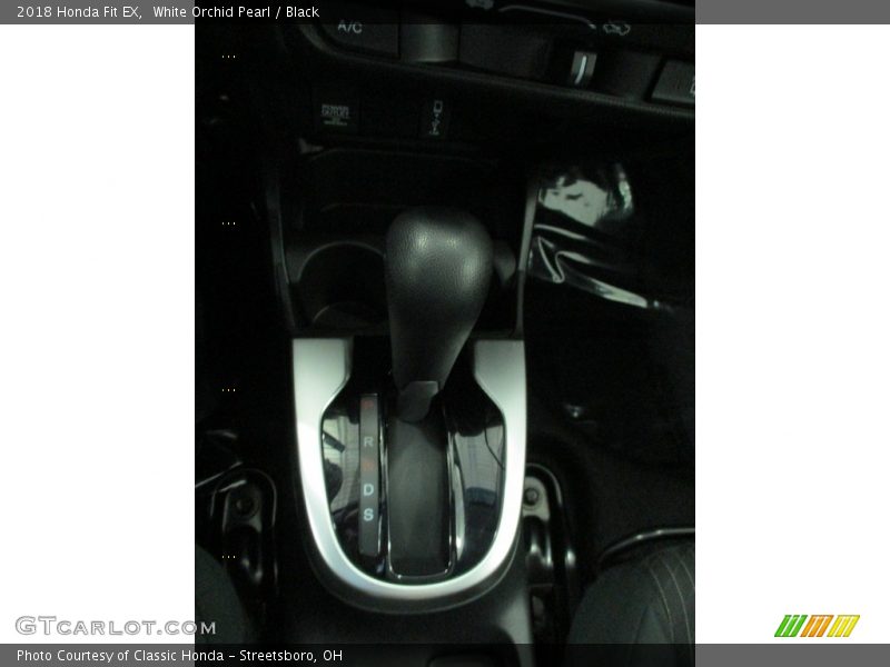 White Orchid Pearl / Black 2018 Honda Fit EX