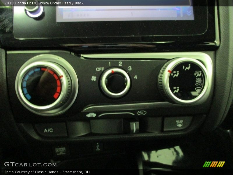 White Orchid Pearl / Black 2018 Honda Fit EX