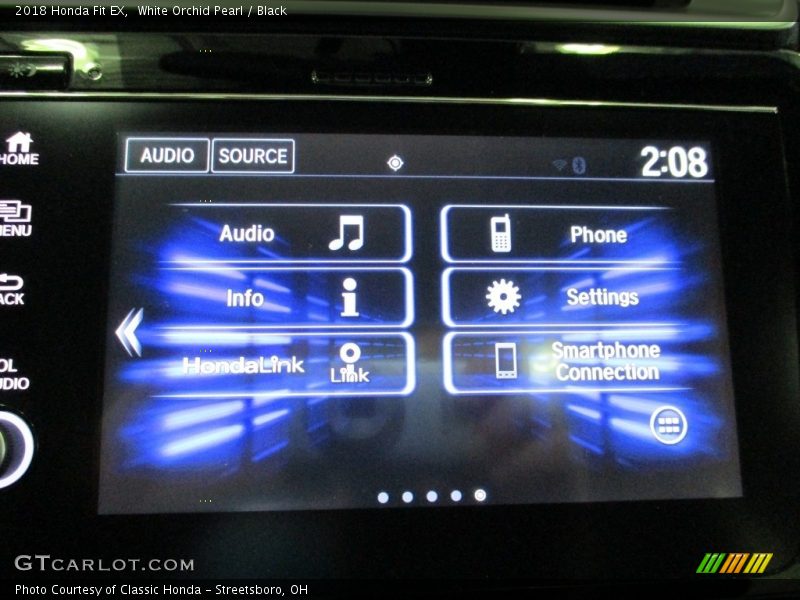 White Orchid Pearl / Black 2018 Honda Fit EX