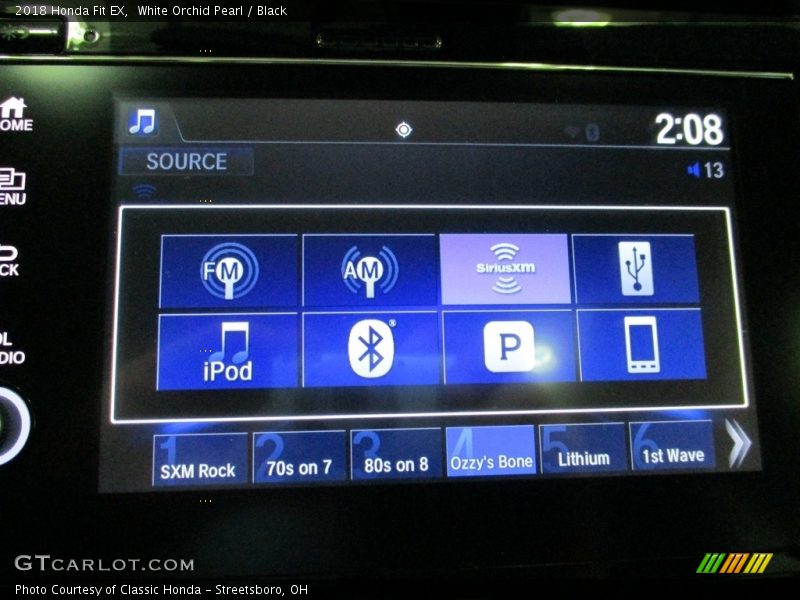 White Orchid Pearl / Black 2018 Honda Fit EX