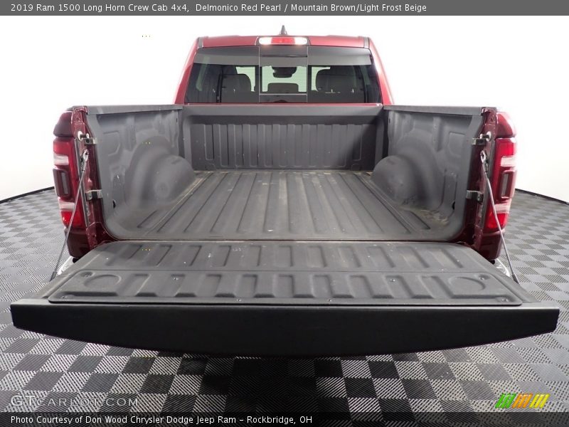 Delmonico Red Pearl / Mountain Brown/Light Frost Beige 2019 Ram 1500 Long Horn Crew Cab 4x4