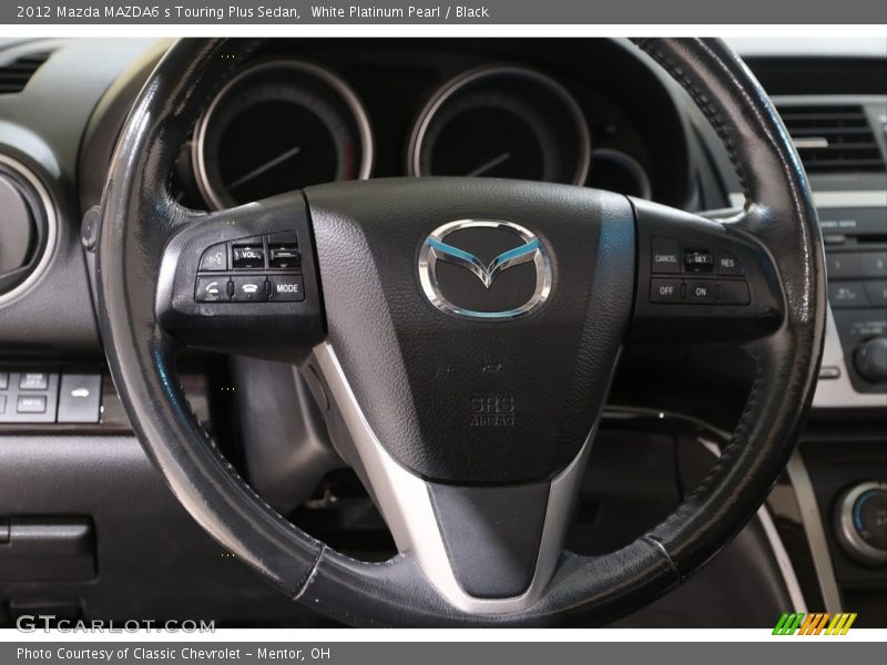 White Platinum Pearl / Black 2012 Mazda MAZDA6 s Touring Plus Sedan