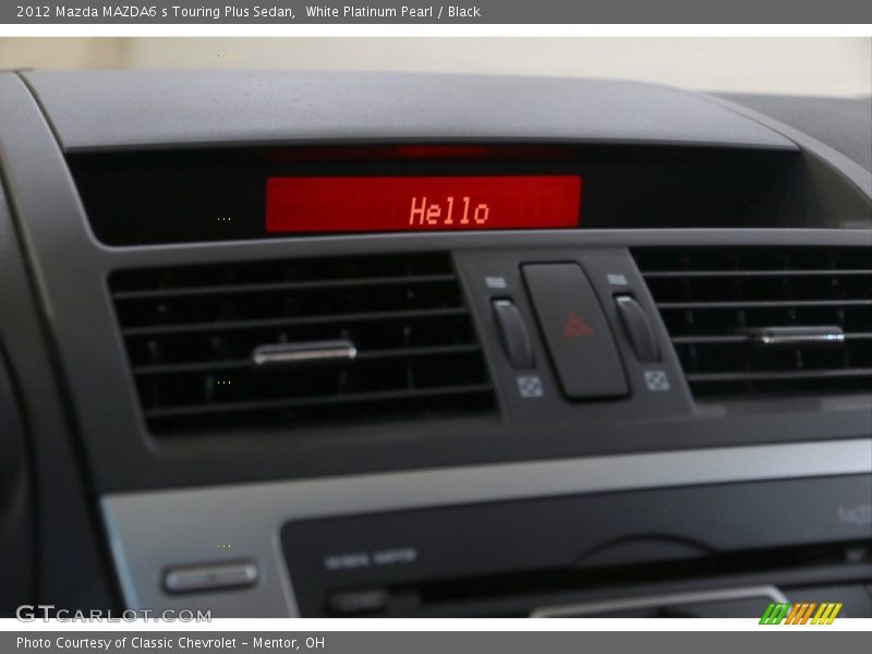 White Platinum Pearl / Black 2012 Mazda MAZDA6 s Touring Plus Sedan