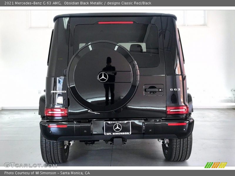 Obsidian Black Metallic / designo Classic Red/Black 2021 Mercedes-Benz G 63 AMG