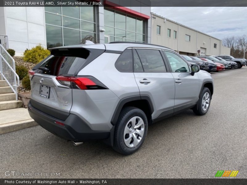 Silver Sky Metallic / Black 2021 Toyota RAV4 LE AWD