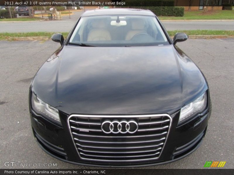 Brilliant Black / Velvet Beige 2013 Audi A7 3.0T quattro Premium Plus