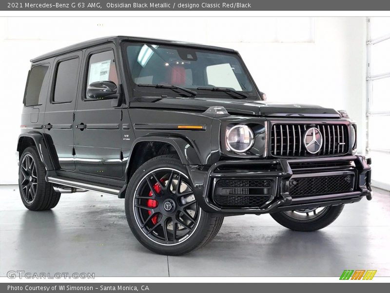 Obsidian Black Metallic / designo Classic Red/Black 2021 Mercedes-Benz G 63 AMG