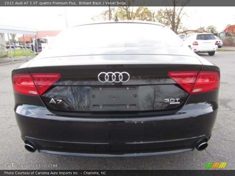 Brilliant Black / Velvet Beige 2013 Audi A7 3.0T quattro Premium Plus