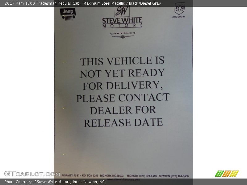 Maximum Steel Metallic / Black/Diesel Gray 2017 Ram 1500 Tradesman Regular Cab