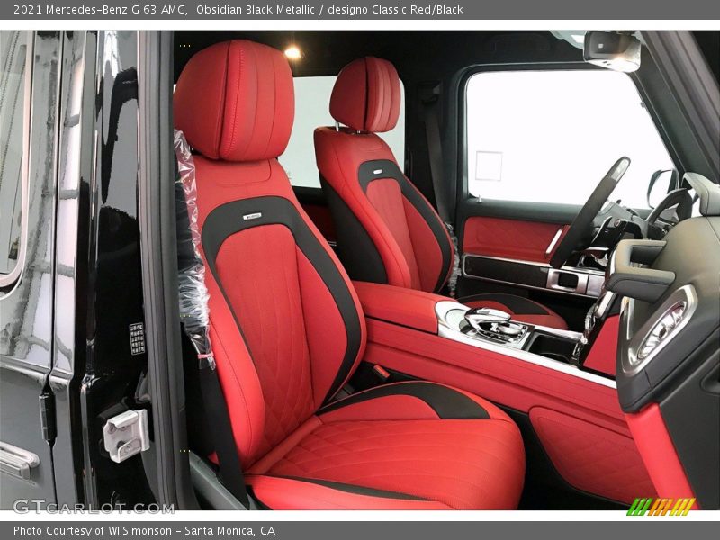 Obsidian Black Metallic / designo Classic Red/Black 2021 Mercedes-Benz G 63 AMG