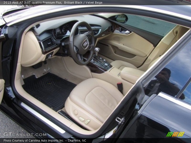Brilliant Black / Velvet Beige 2013 Audi A7 3.0T quattro Premium Plus