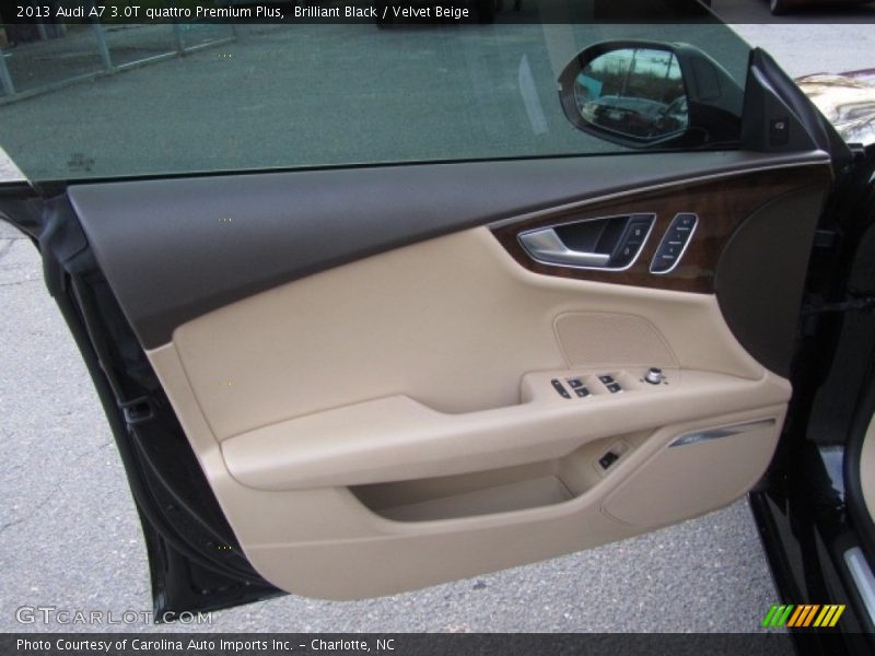 Brilliant Black / Velvet Beige 2013 Audi A7 3.0T quattro Premium Plus