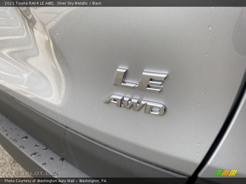Silver Sky Metallic / Black 2021 Toyota RAV4 LE AWD