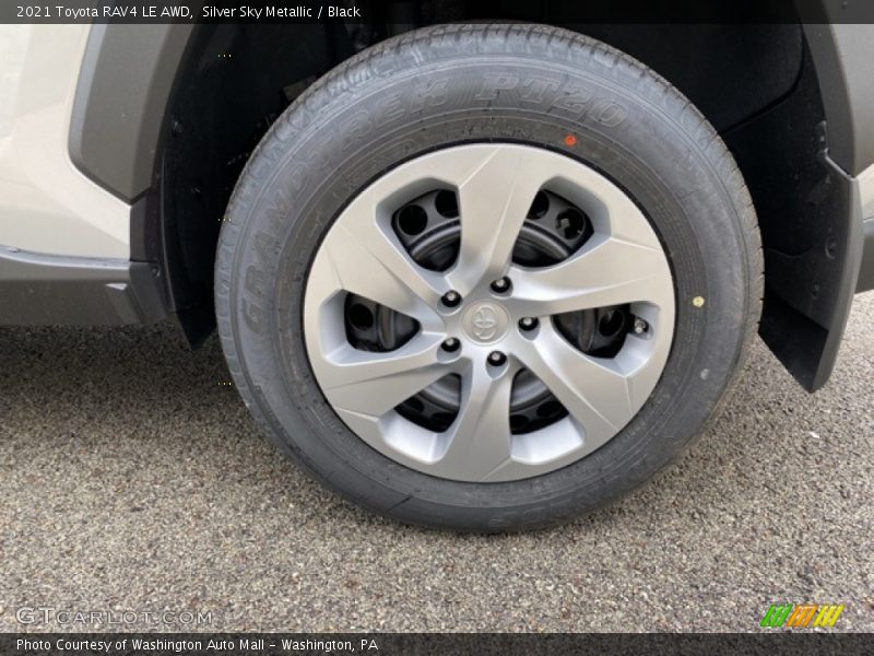 Silver Sky Metallic / Black 2021 Toyota RAV4 LE AWD