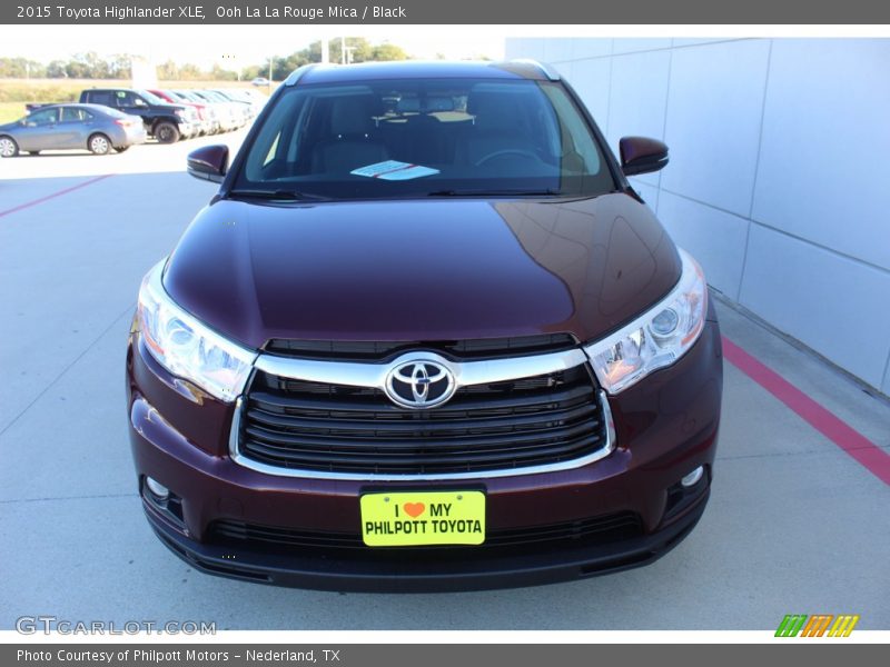 Ooh La La Rouge Mica / Black 2015 Toyota Highlander XLE