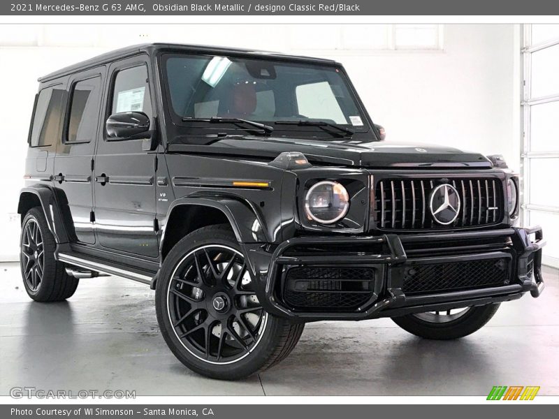 Obsidian Black Metallic / designo Classic Red/Black 2021 Mercedes-Benz G 63 AMG