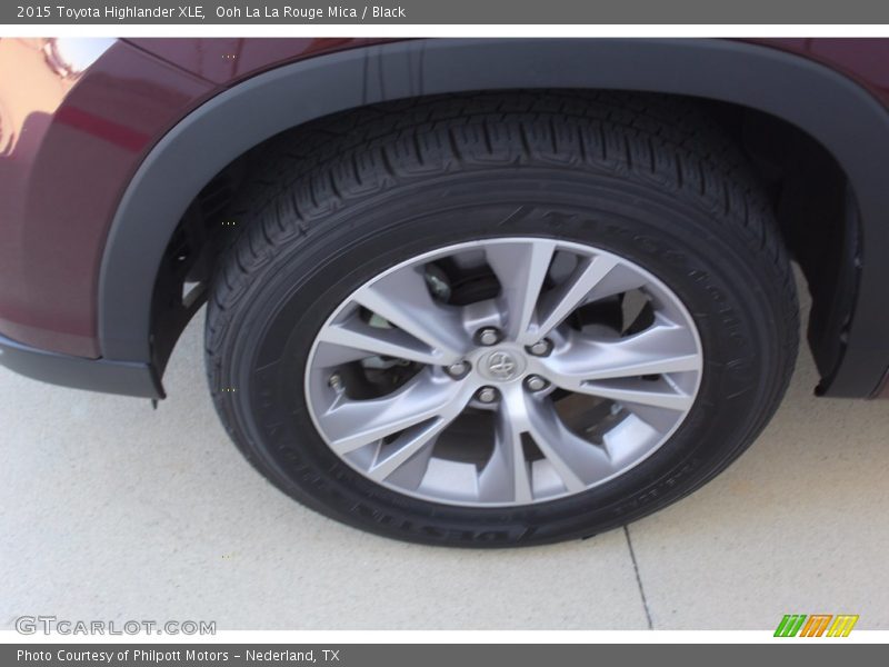 Ooh La La Rouge Mica / Black 2015 Toyota Highlander XLE