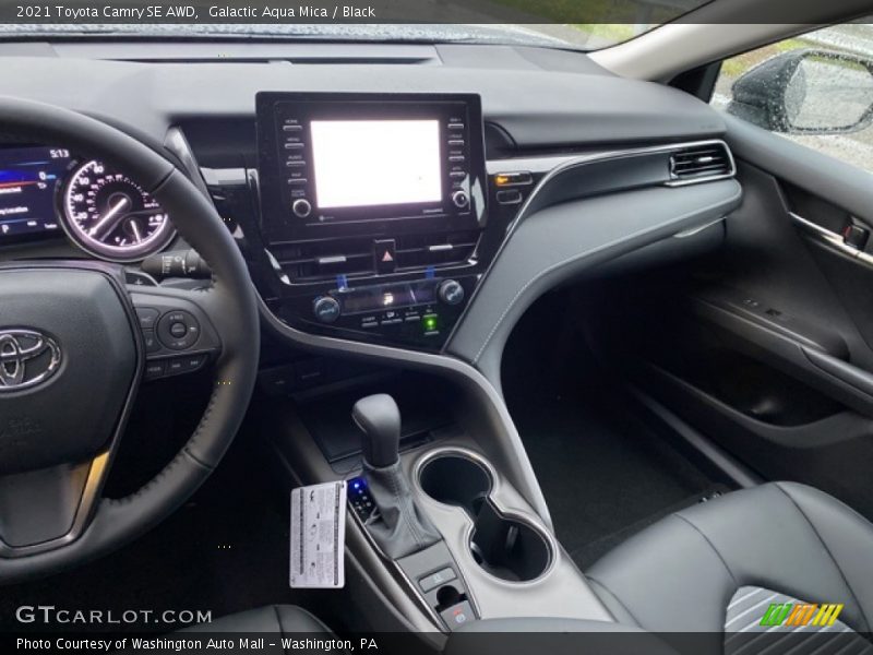 Galactic Aqua Mica / Black 2021 Toyota Camry SE AWD