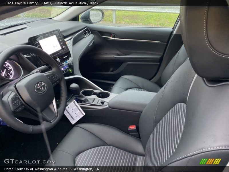 Galactic Aqua Mica / Black 2021 Toyota Camry SE AWD