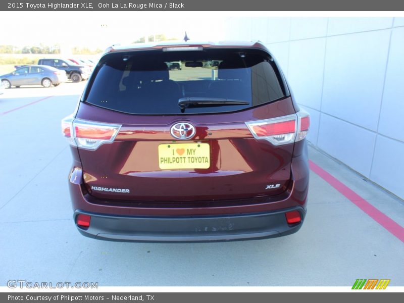 Ooh La La Rouge Mica / Black 2015 Toyota Highlander XLE