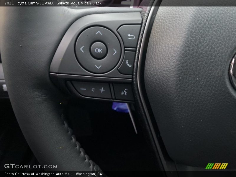 Galactic Aqua Mica / Black 2021 Toyota Camry SE AWD