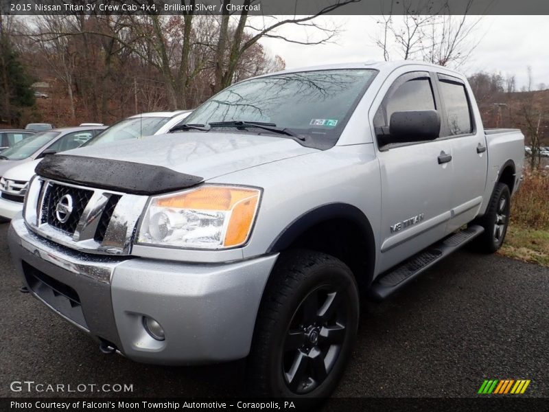 Brilliant Silver / Charcoal 2015 Nissan Titan SV Crew Cab 4x4