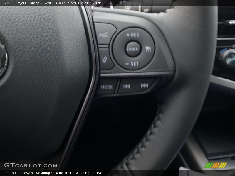 Galactic Aqua Mica / Black 2021 Toyota Camry SE AWD
