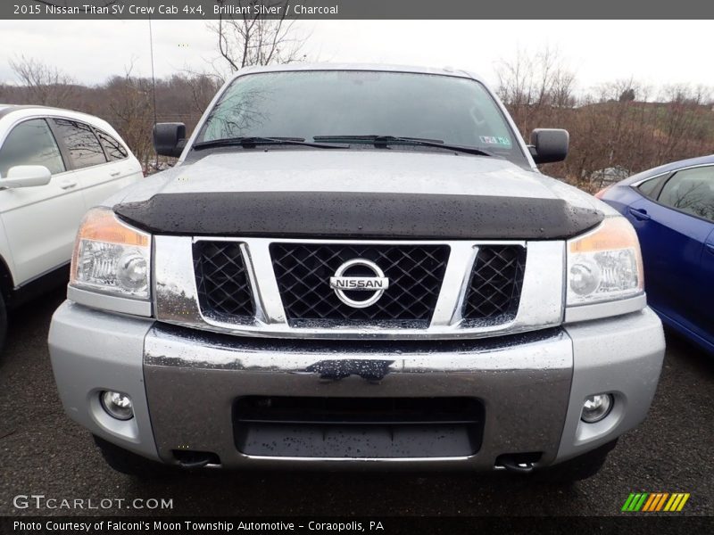 Brilliant Silver / Charcoal 2015 Nissan Titan SV Crew Cab 4x4