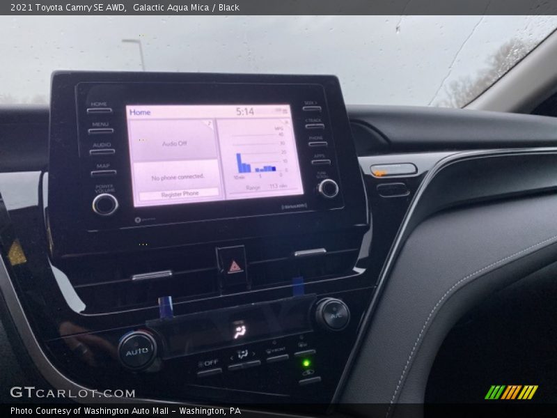 Galactic Aqua Mica / Black 2021 Toyota Camry SE AWD