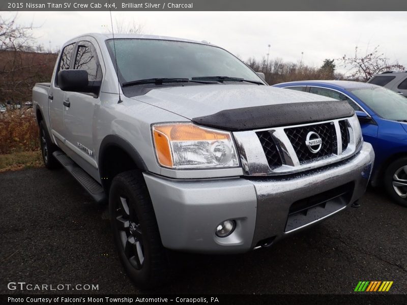 Brilliant Silver / Charcoal 2015 Nissan Titan SV Crew Cab 4x4