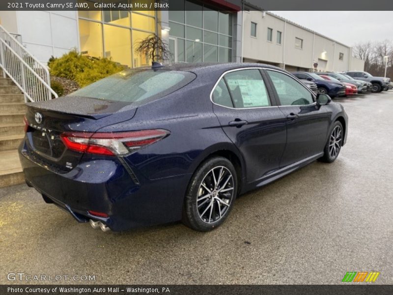 Galactic Aqua Mica / Black 2021 Toyota Camry SE AWD