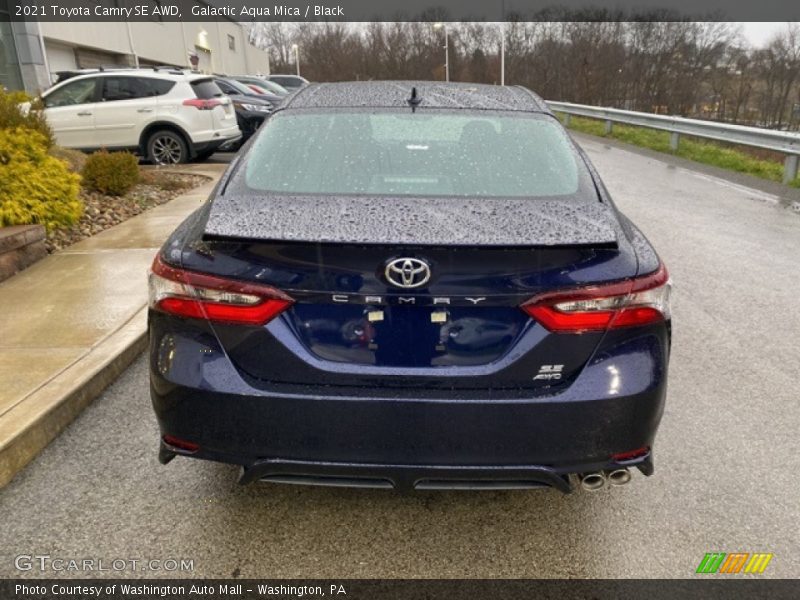 Galactic Aqua Mica / Black 2021 Toyota Camry SE AWD