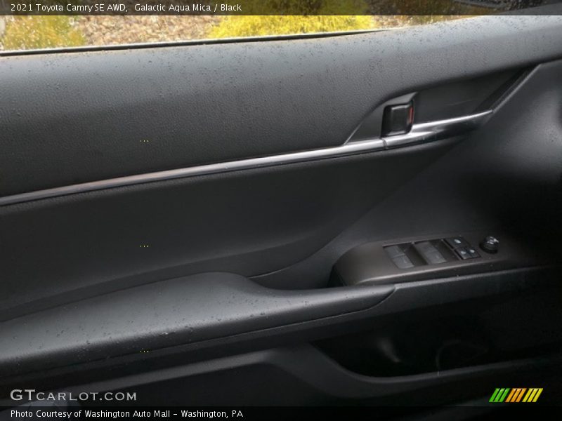 Galactic Aqua Mica / Black 2021 Toyota Camry SE AWD