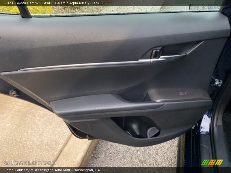 Galactic Aqua Mica / Black 2021 Toyota Camry SE AWD