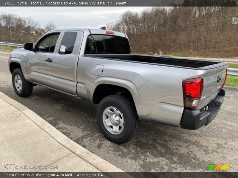 Silver Sky Metallic / Cement 2021 Toyota Tacoma SR Access Cab 4x4