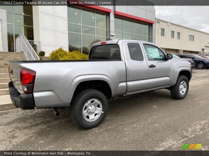 Silver Sky Metallic / Cement 2021 Toyota Tacoma SR Access Cab 4x4