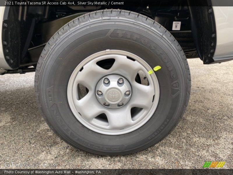 Silver Sky Metallic / Cement 2021 Toyota Tacoma SR Access Cab 4x4