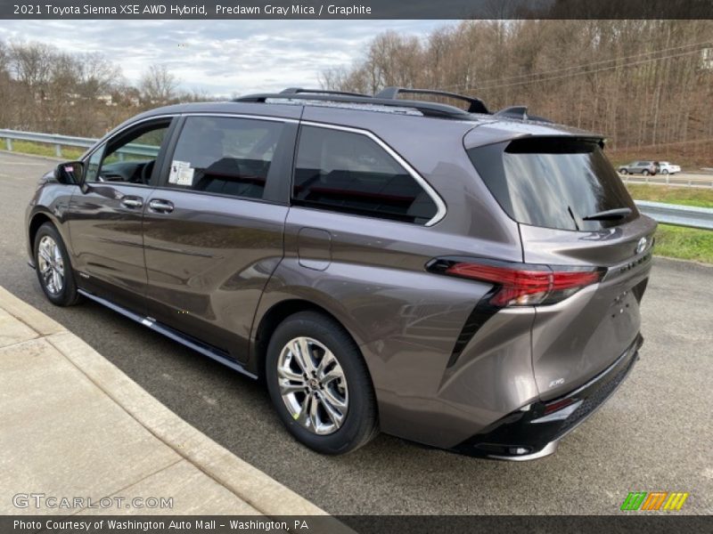 Predawn Gray Mica / Graphite 2021 Toyota Sienna XSE AWD Hybrid