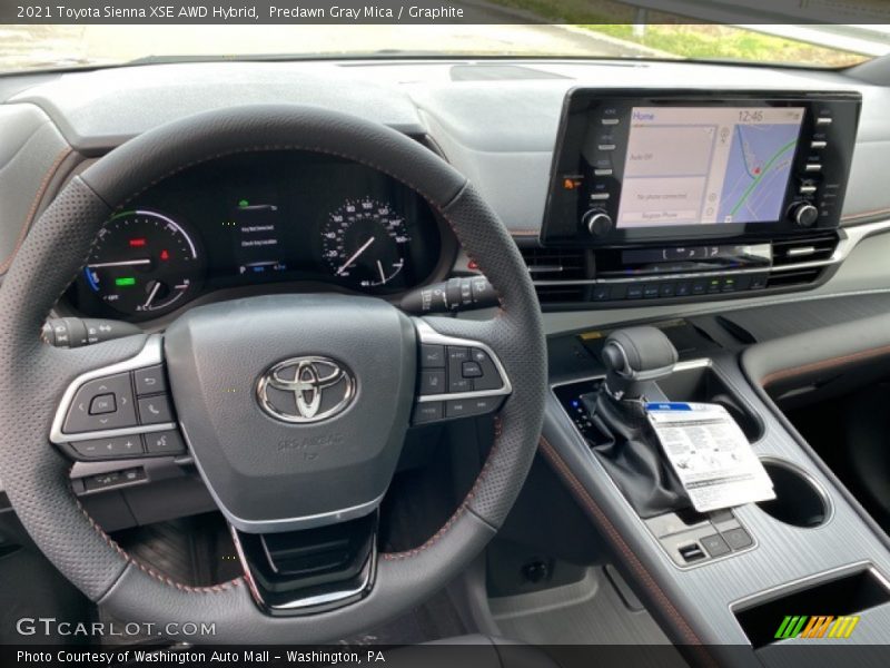 Predawn Gray Mica / Graphite 2021 Toyota Sienna XSE AWD Hybrid