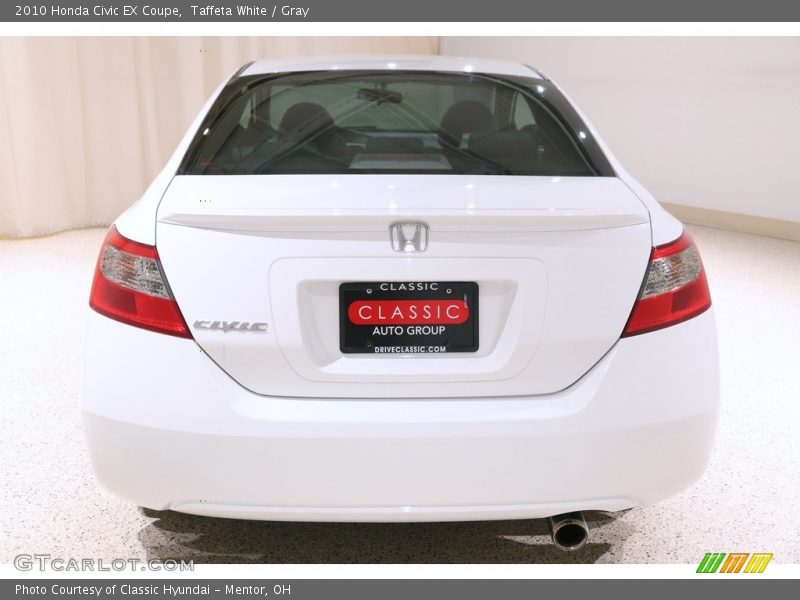 Taffeta White / Gray 2010 Honda Civic EX Coupe