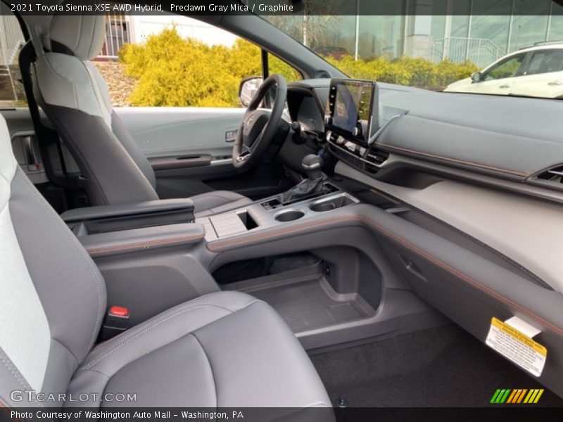 Predawn Gray Mica / Graphite 2021 Toyota Sienna XSE AWD Hybrid
