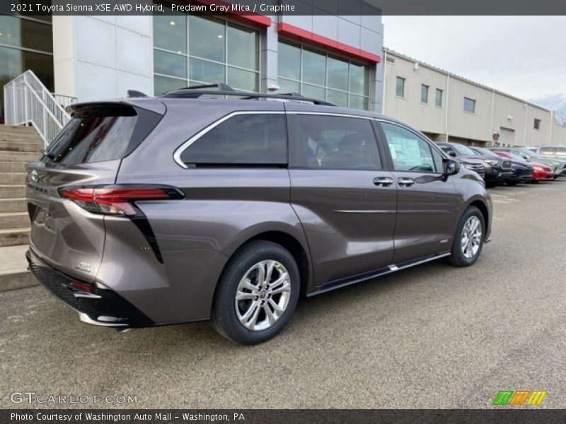 Predawn Gray Mica / Graphite 2021 Toyota Sienna XSE AWD Hybrid