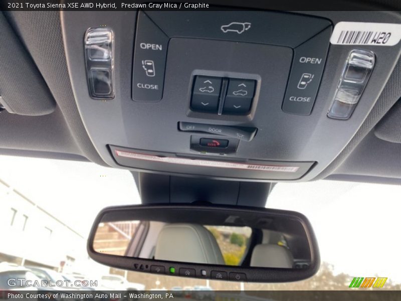 Predawn Gray Mica / Graphite 2021 Toyota Sienna XSE AWD Hybrid