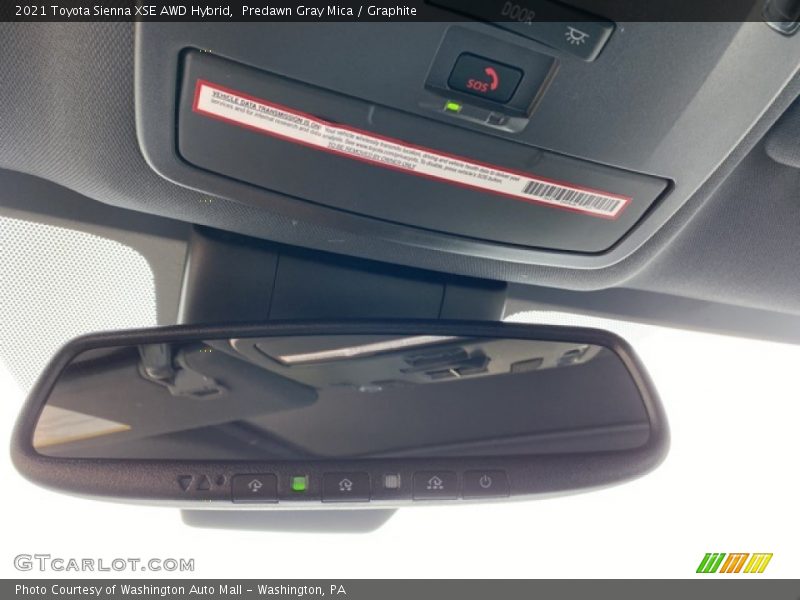Predawn Gray Mica / Graphite 2021 Toyota Sienna XSE AWD Hybrid