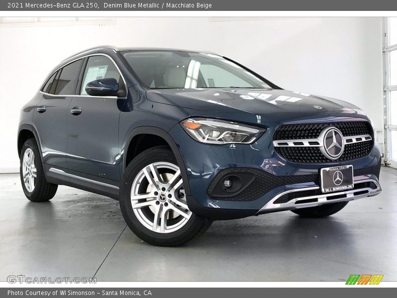 Denim Blue Metallic / Macchiato Beige 2021 Mercedes-Benz GLA 250