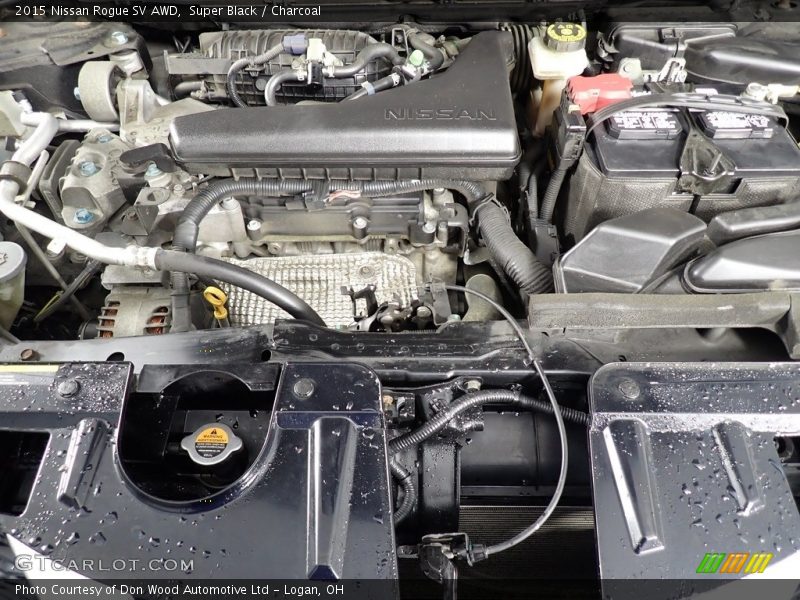 Super Black / Charcoal 2015 Nissan Rogue SV AWD