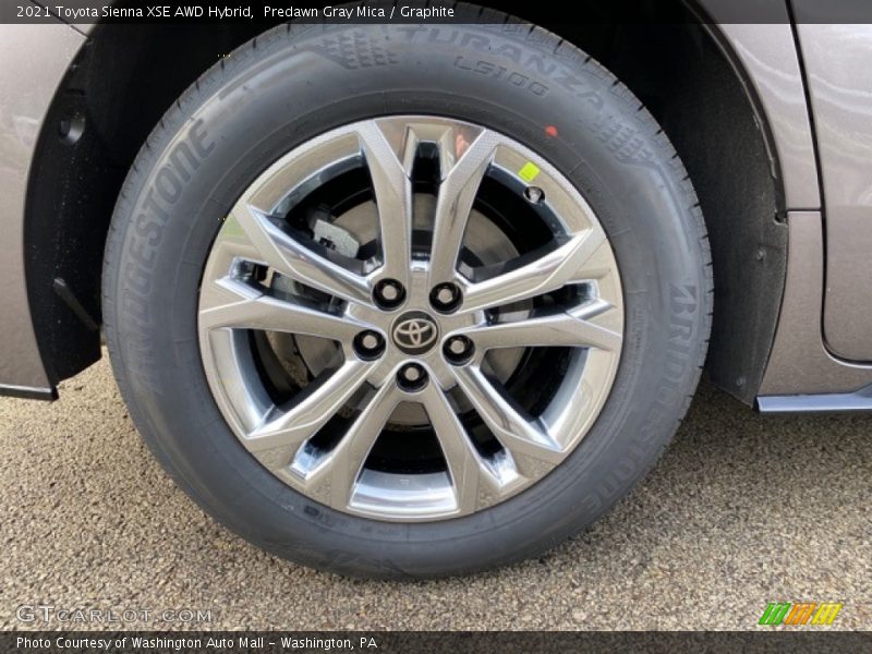 Predawn Gray Mica / Graphite 2021 Toyota Sienna XSE AWD Hybrid