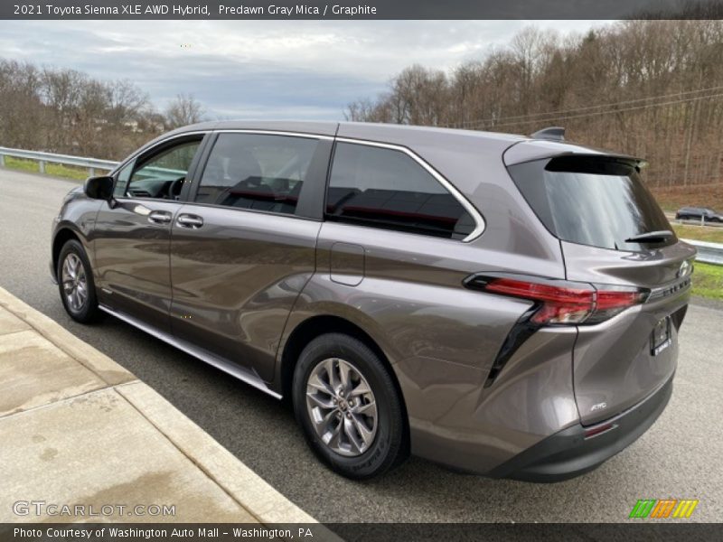 Predawn Gray Mica / Graphite 2021 Toyota Sienna XLE AWD Hybrid