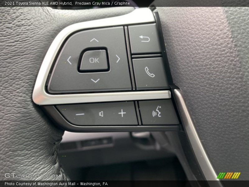 Predawn Gray Mica / Graphite 2021 Toyota Sienna XLE AWD Hybrid